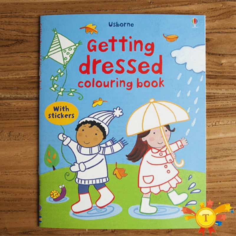 Children coloring sticker book