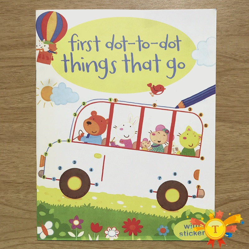 Children coloring sticker book