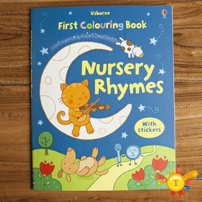 Children coloring sticker book
