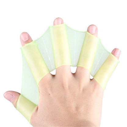 Half-finger Short Auxiliary Suit Fins, Hand Webs, Adult Half-palm Assisted Swimming
