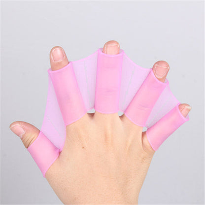 Half-finger Short Auxiliary Suit Fins, Hand Webs, Adult Half-palm Assisted Swimming