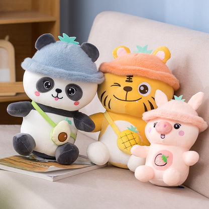 Cute Strawberry Pig Doll Pillow Cartoon Plush Toy