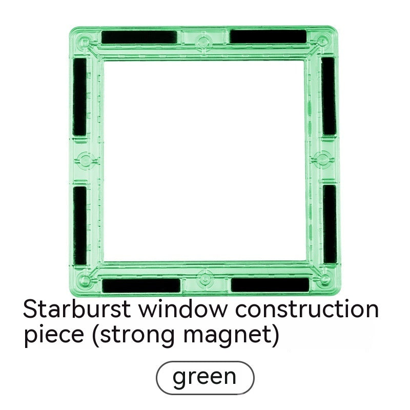 Color Window Asterism Magnetic Building Blocks Assembly