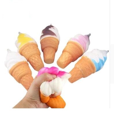 Slow rebound simulation ice cream small torch sweet pendant decompression toy squeezing music