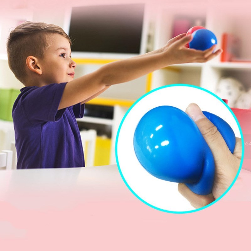 Decompression toy sticky wall ball