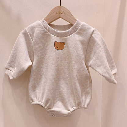 Baby cute poached egg one-piece suit