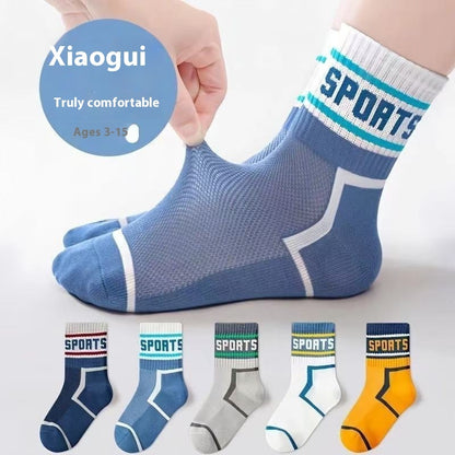Children's Socks Tube Socks Springsummer Thin Breathable