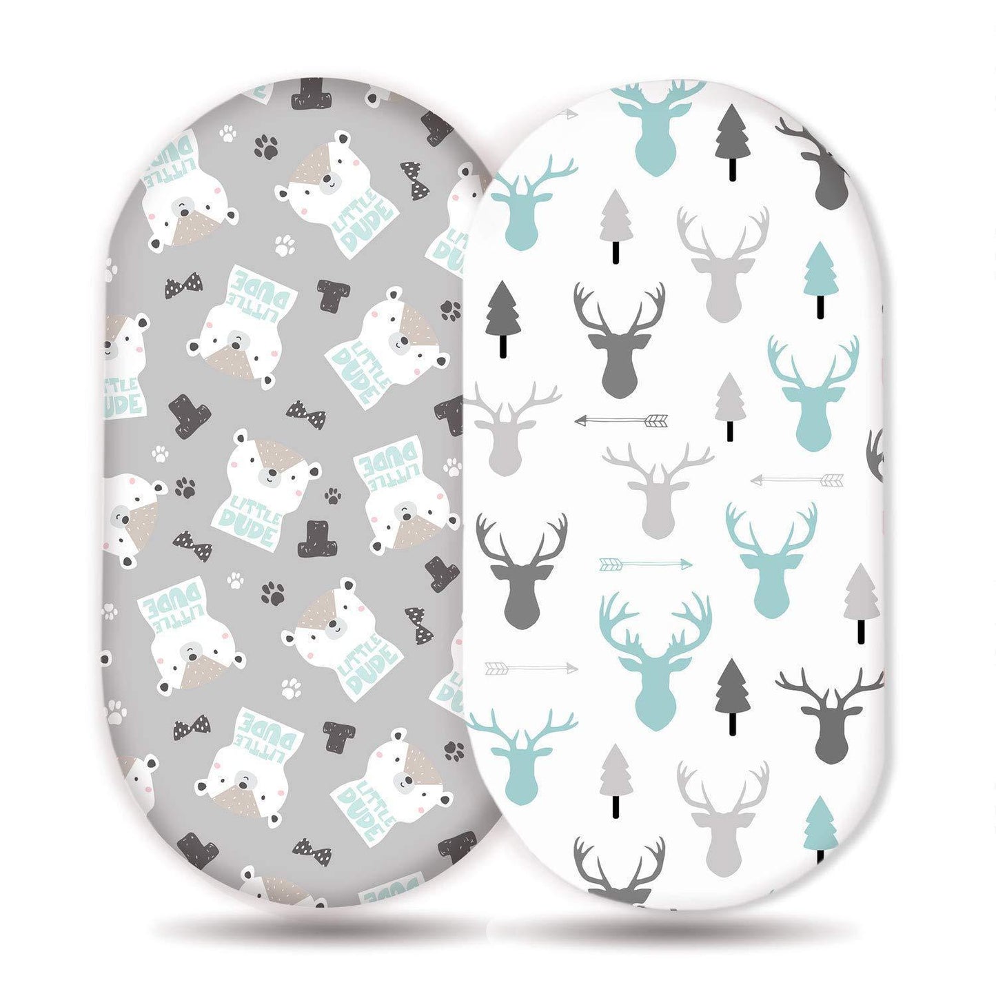 Baby Cradle Fitted Sheet Elastic Printing Baby Caring Table Changing Cover