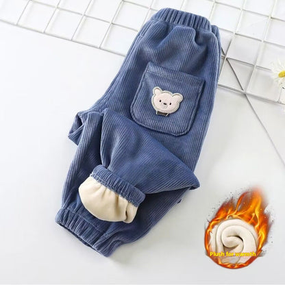 Fashion Corduroy Casual Pants Boys And Girls