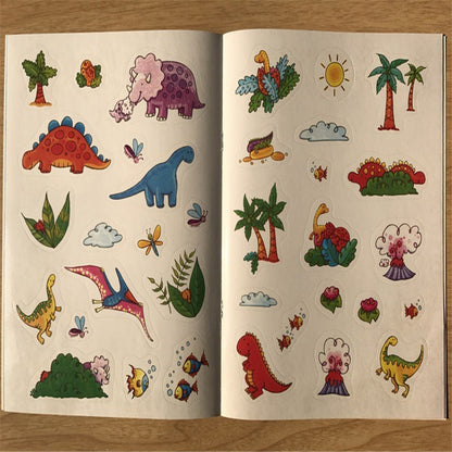 Children coloring sticker book