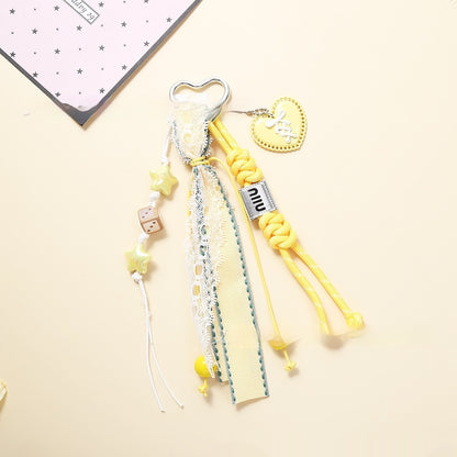 Leather Lemon Women's Bag Pendant Small Fresh Keychain Ornaments