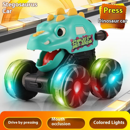 Inertial Sliding Model Light Pressing Dinosaur Toy Car