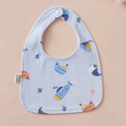 Babys Pure Cotton U-shaped Bib Waterproof Baby Bib