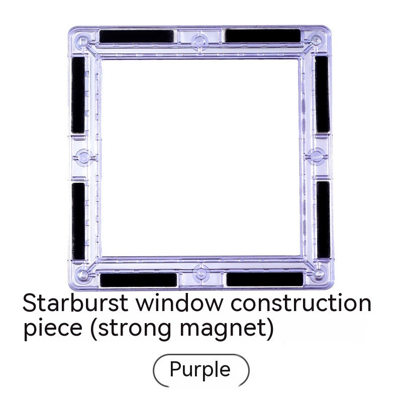 Color Window Asterism Magnetic Building Blocks Assembly