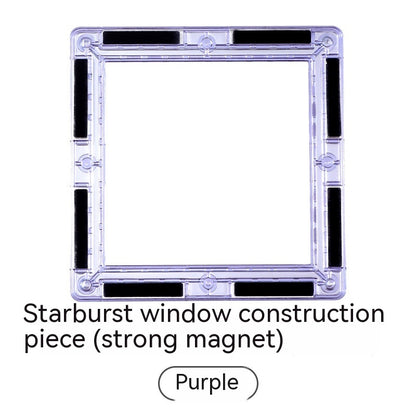 Color Window Asterism Magnetic Building Blocks Assembly