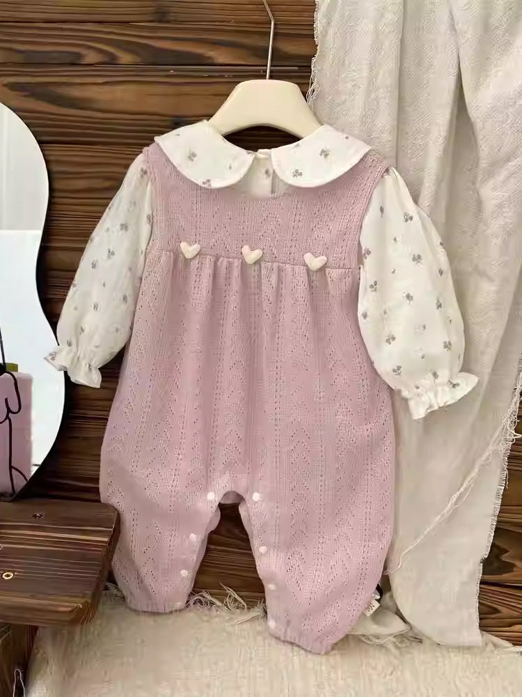 Baby Autumn Suit Baby Girl Cute Rompers Overalls Romper Children's Clothing
