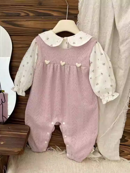 Baby Autumn Suit Baby Girl Cute Rompers Overalls Romper Children's Clothing