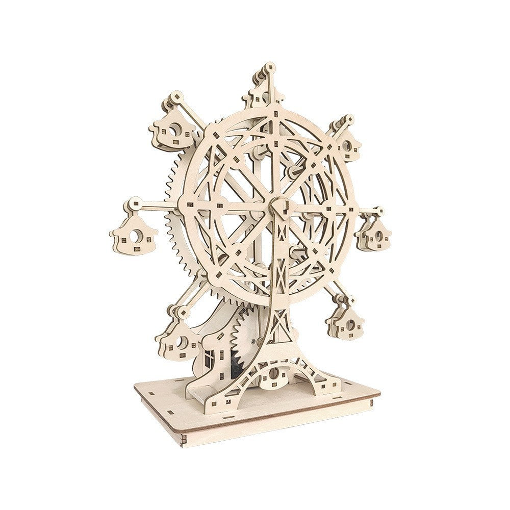 Rotating Ferris Wheel Music Box Educational Assembling Puzzle Toys
