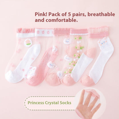 Children's Socks Tube Socks Springsummer Thin Breathable