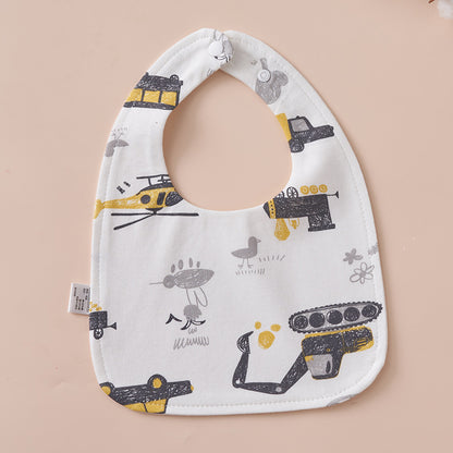 Babys Pure Cotton U-shaped Bib Waterproof Baby Bib