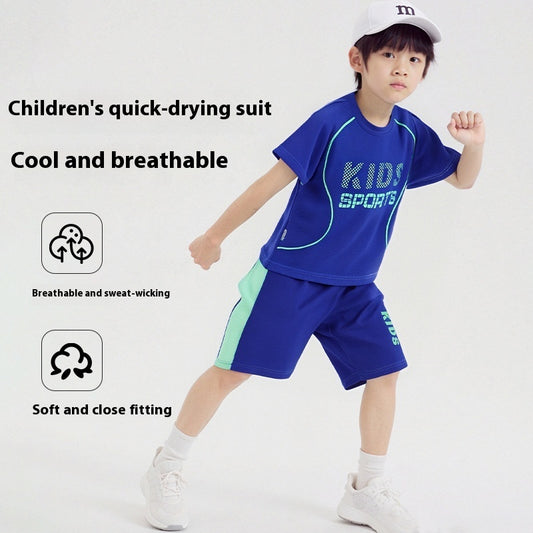 Children Short-sleeved Uniform Sportswear Set