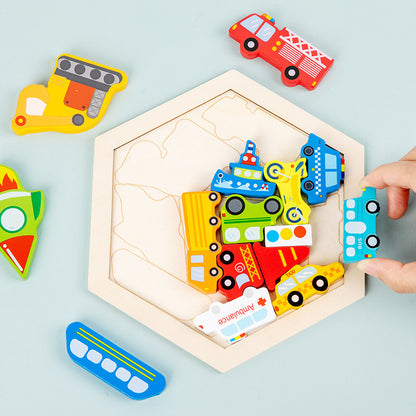Children's Animal Fruit Creative Three-dimensional Puzzle Puzzle Educational Toys
