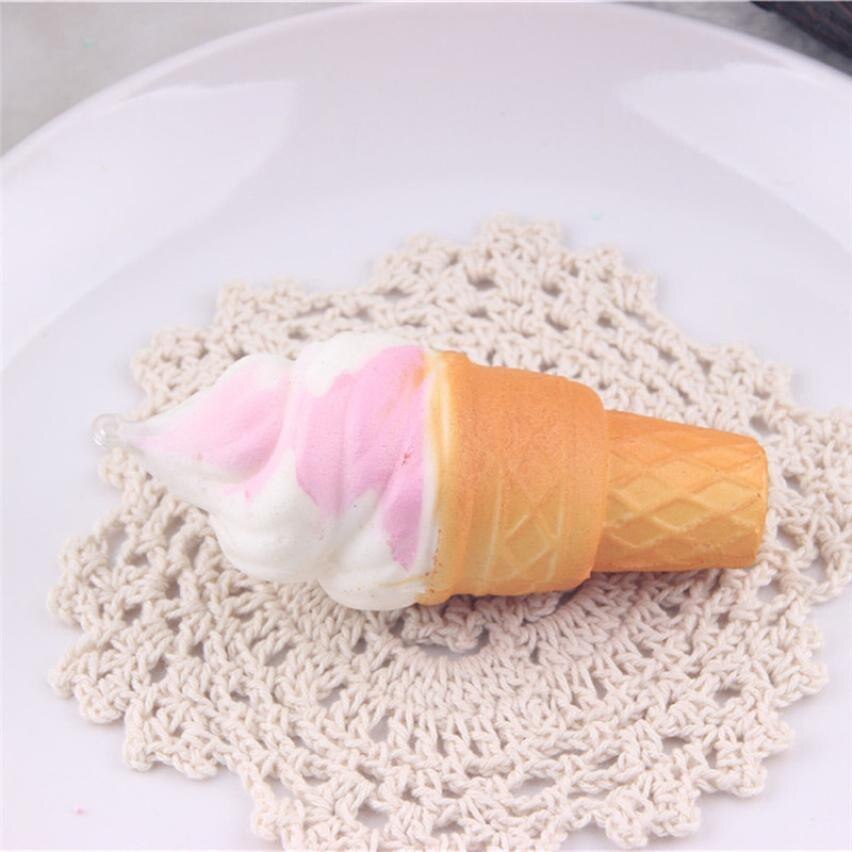 Slow rebound simulation ice cream small torch sweet pendant decompression toy squeezing music