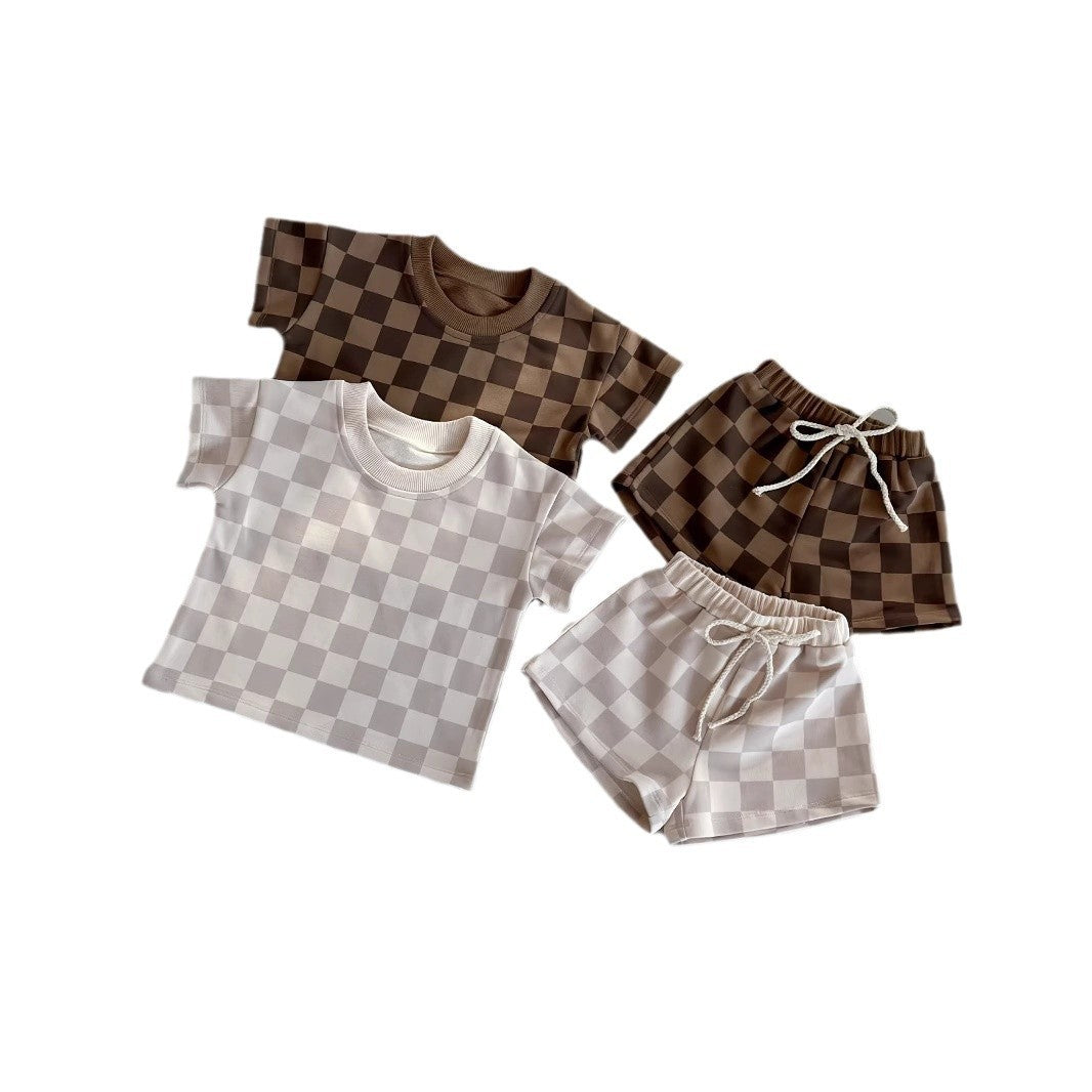 Ins Style Foreign Trade Baby Short Sleeve Suit