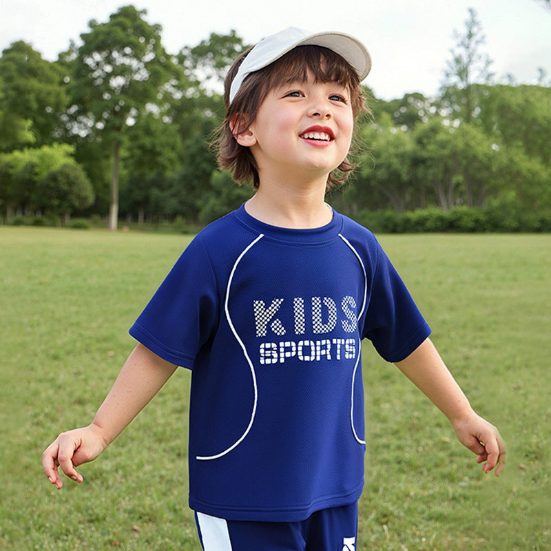 Children Short-sleeved Uniform Sportswear Set