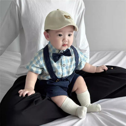 Children's Suit Summer Short-sleeved Overalls