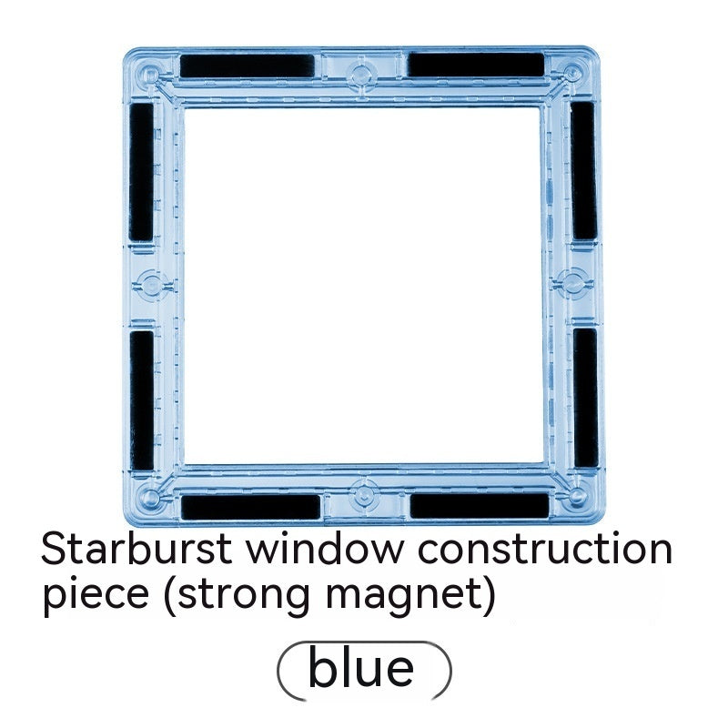 Color Window Asterism Magnetic Building Blocks Assembly