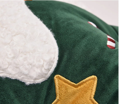 Cojín de árbol de Navidad con forma especial para sofá, ambiente de sala de estar y Año Nuevo.