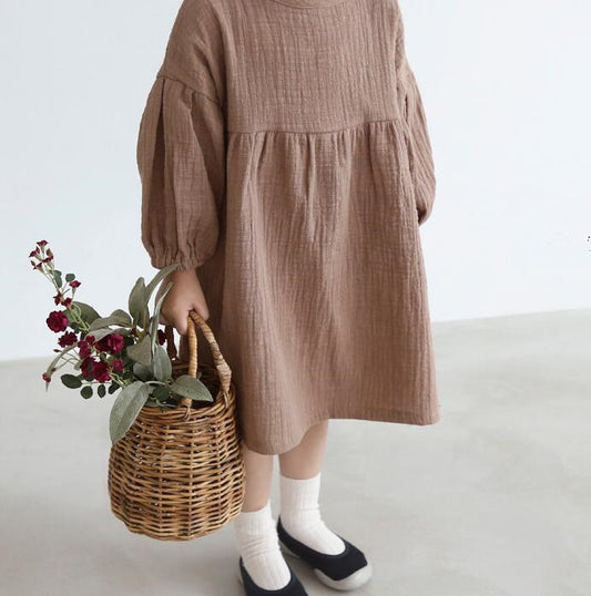 Lantern long sleeve princess dress
