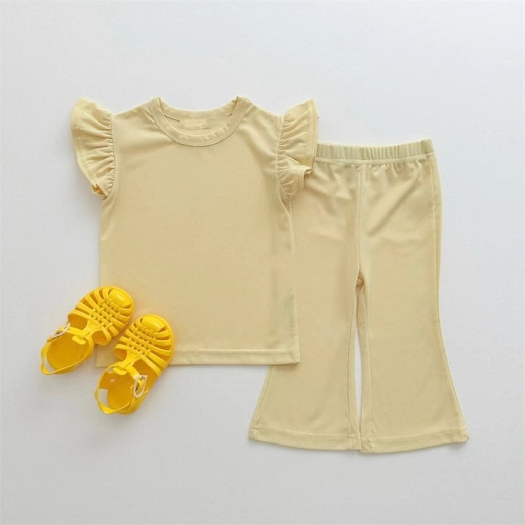 Girls' Simple Cute Wild Suit Fashion