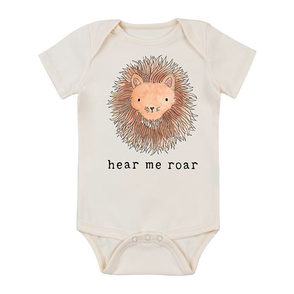 Cute Printed Short Sleeved Romper For Babies