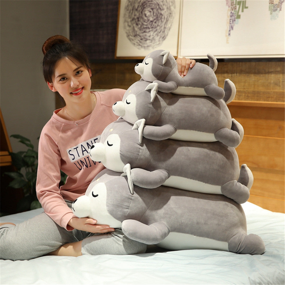 Cute Down Cotton Husky Plush Toys Chai Dog Doll