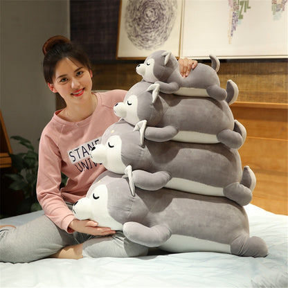 Cute Down Cotton Husky Plush Toys Chai Dog Doll