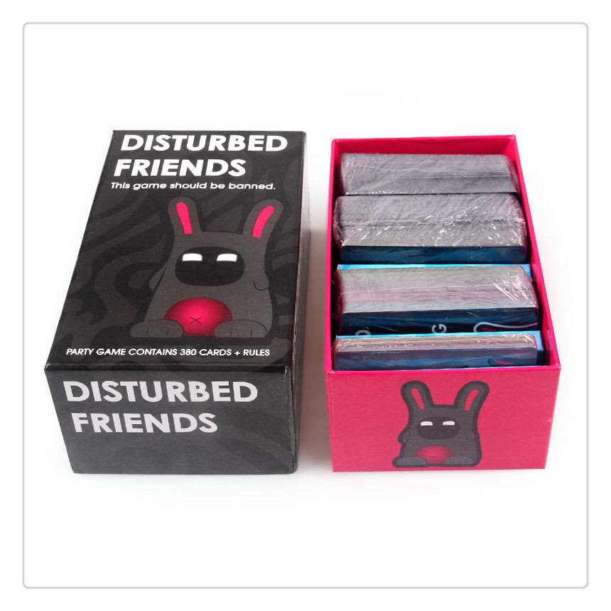Confused friends expanded version of the board game card