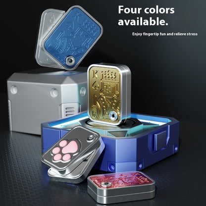 Card Gyro Cat Push Card Children Decompression Toy Card Gyro