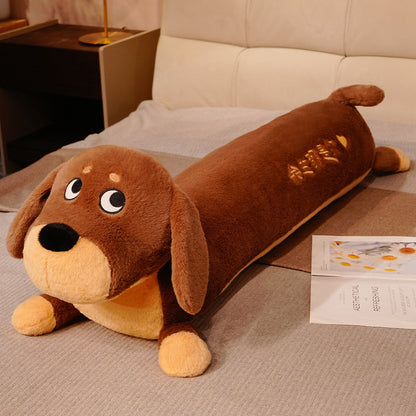 Cute Puppy Plush Toy Long Pillow Women