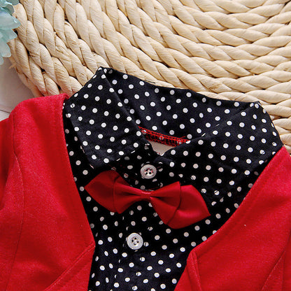 Traje infantil Pajarita Suéter Pantalones pequeños