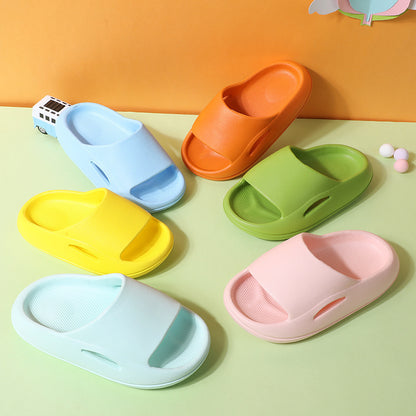 Summer Cute Thick-soled Soft-soled Home Indoor Outdoor Solid Color Sandals And Slippers