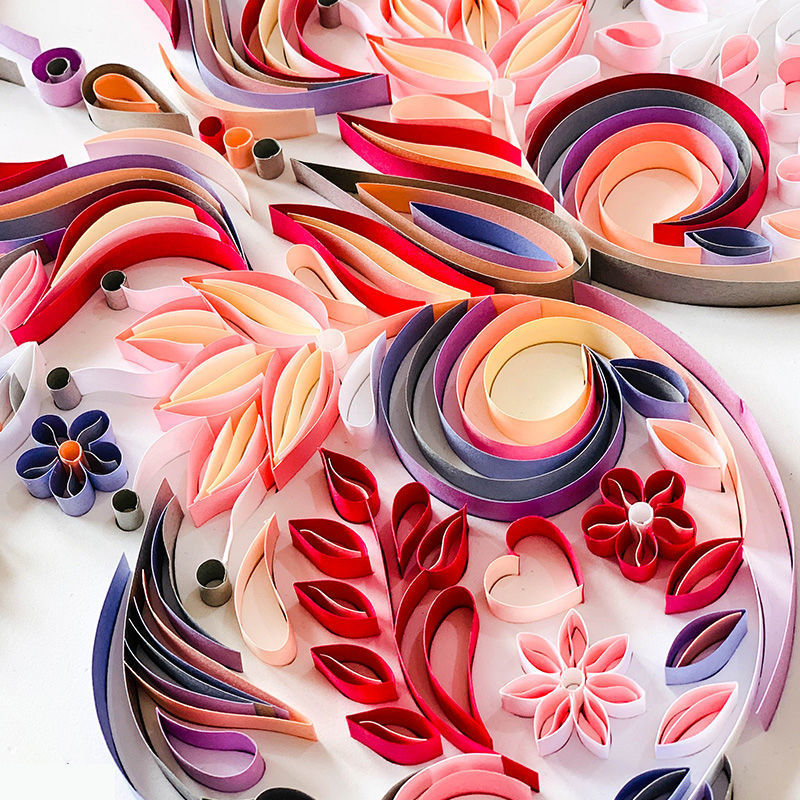 A4 Butterfly Quilling Paper Handmade Diy Material Package
