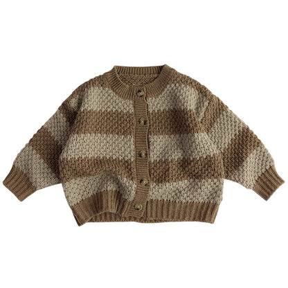 Autumn And Winter Kids' Sweater Mohair Western Style Baby Boy And Baby Girl Knitted Cardigan
