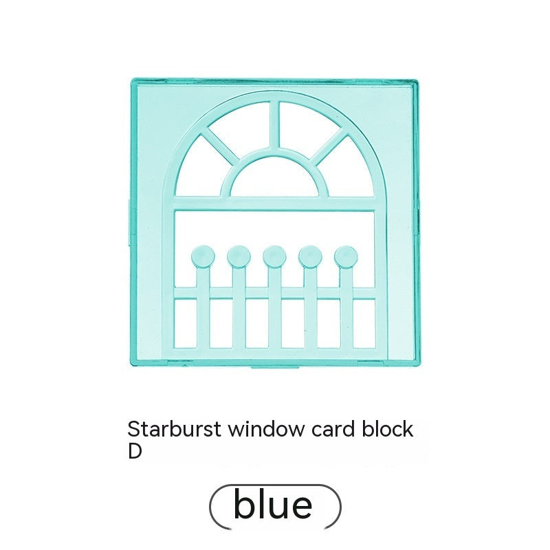 Color Window Asterism Magnetic Building Blocks Assembly