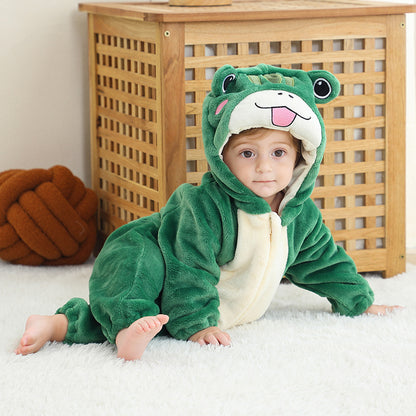 Flannel Animal Onesie For Kids