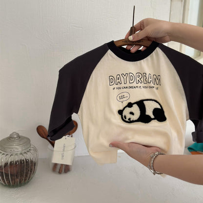 Cotton Spring And Autumn New Children's T-shirt Boys' Long Sleeve