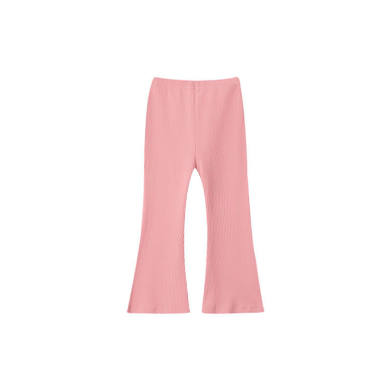 Legging uni polyvalent, décontracté et élégant pour petites filles