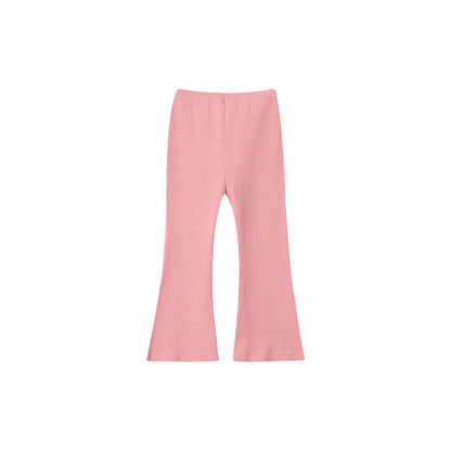 Legging uni polyvalent, décontracté et élégant pour petites filles