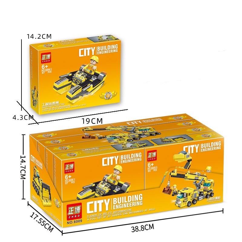 Construction Vehicle Assembly Building Block Toy Car Set